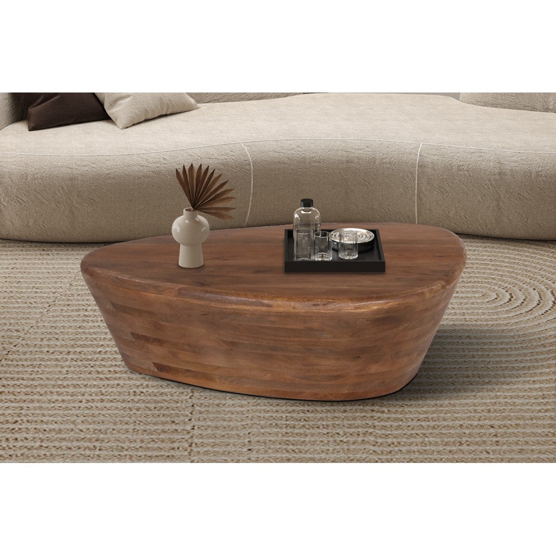 Tavolino da salotto in legno massiccio collezione BALI Stile