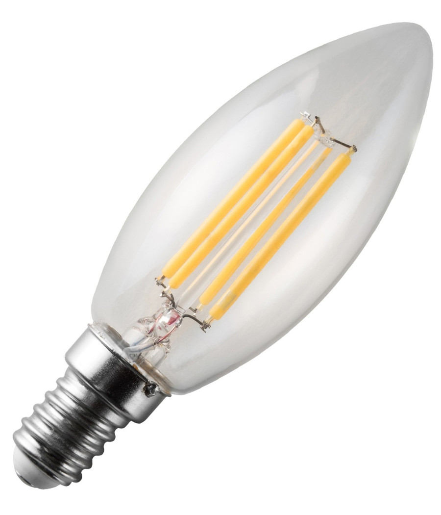 Lampadina LED Oliva 5W E14 3000K Luce Calda Equivalente A 40W - Foto 5