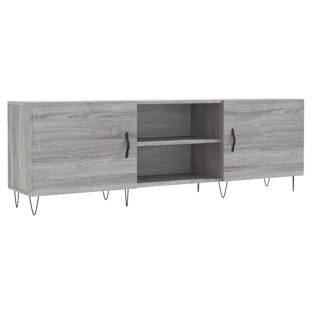 Meuble TV sonoma gris 150x30x50 bois d'ingénierie - 2