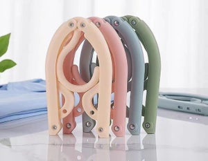 4 Grucce Salvaspazio Da Viaggio Pieghevoli Con Clip – Leggere In ABS, Per Camper, Campeggio E Valigia – Colori Assortiti - 4