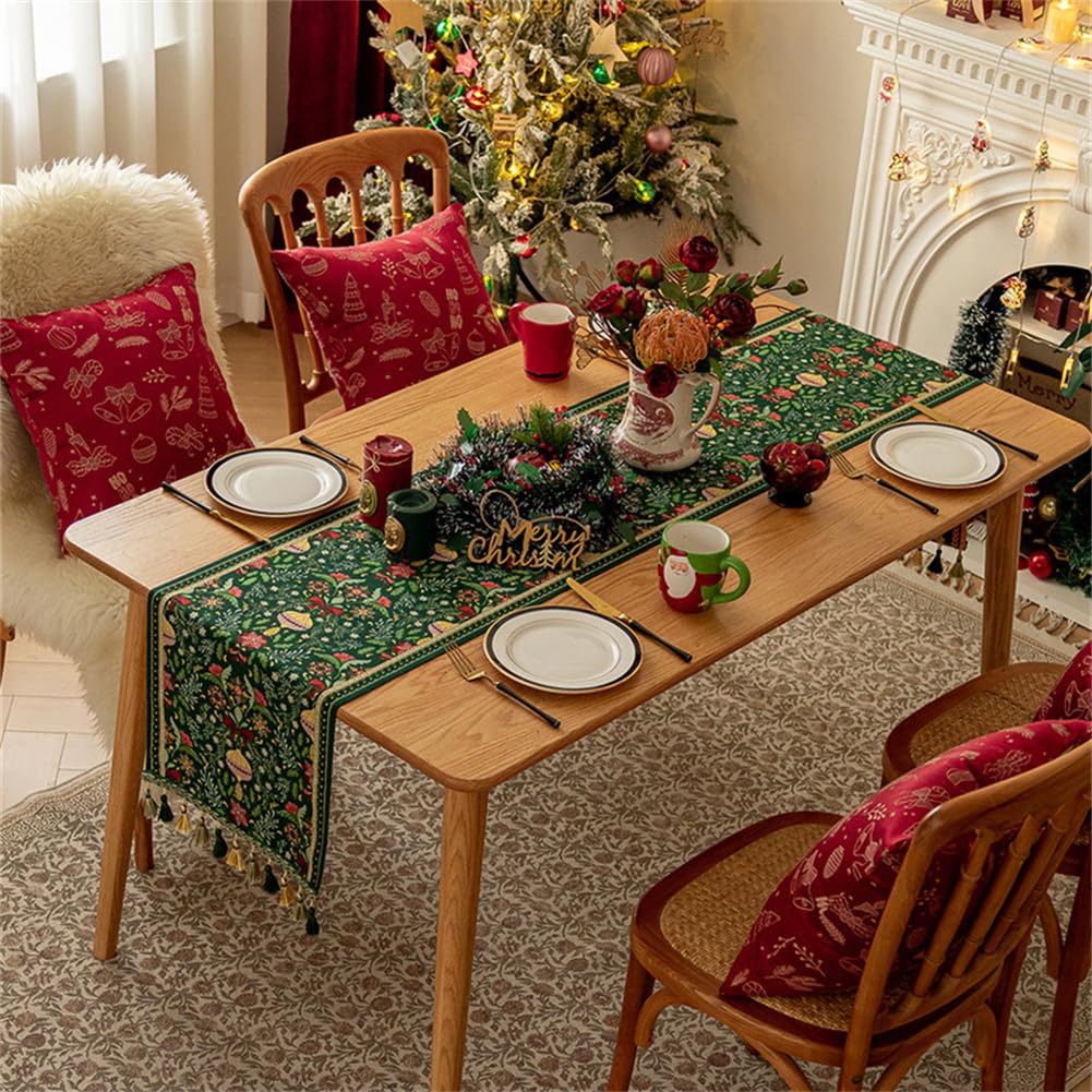 Runner da tavola natale naturale 50x155 cm Euphoria | Maisons du Monde