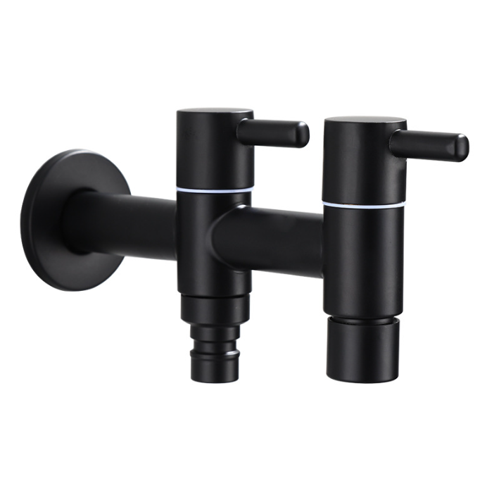 Kran/wylewka ze stali nierdzewnej 304 z czterema otworami do zlewu i pralki