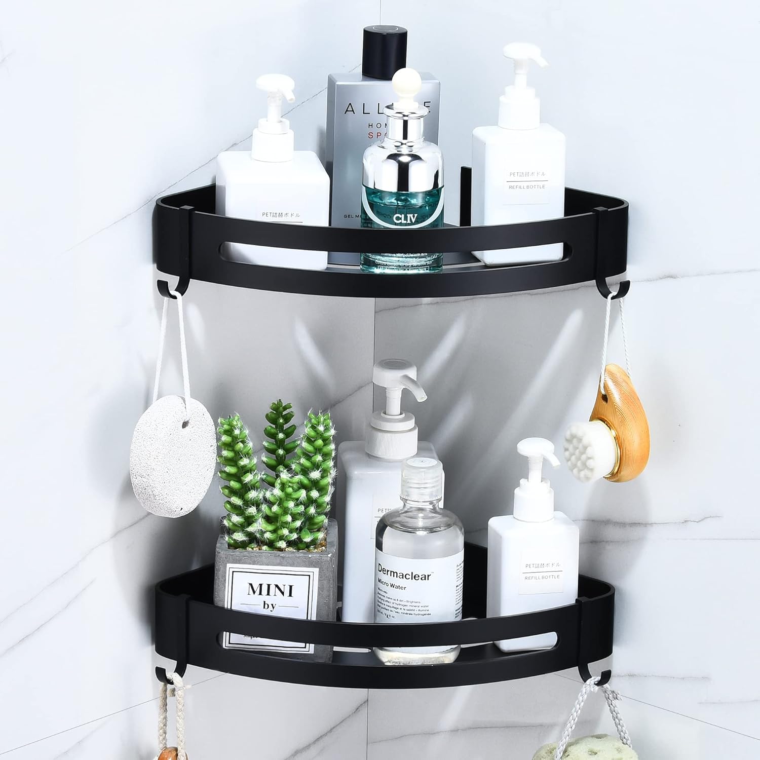 Étagère Dangle De Salle De Bain, Panier Triangulaire En Aluminium, Support De Rangement Mural Pour Douche, Organisateur De Salle De Bain Peu Encombrant, Noir/Blanc/Argent, 211112 Du 10,63 € | DHgate