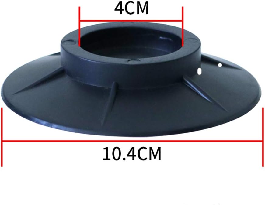 Tapis pour machine à laver - Lot de 4 pieds anti-vibrations, patins en caoutchouc anti-vibrations et amortisseurs - Convient aux sèche-linge - Noir - 2
