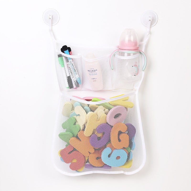 Filet de rangement pour salle de bain, sac pour jouets de bain