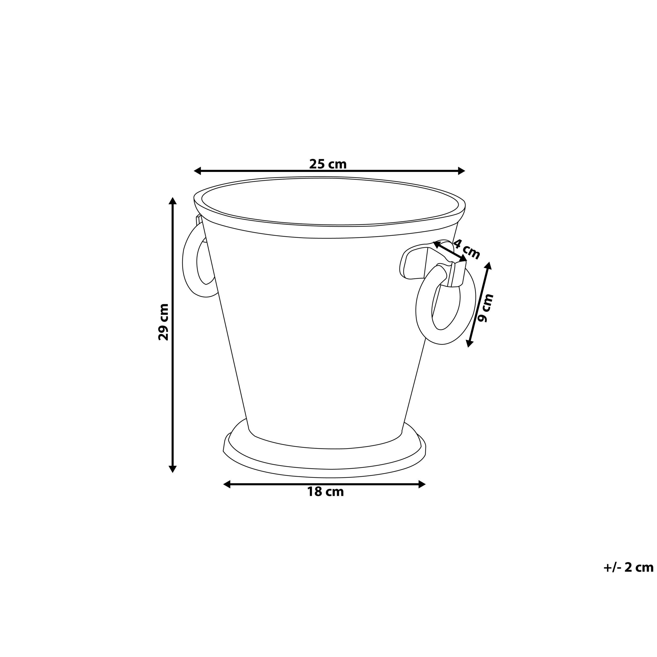 Secchiello per ghiaccio BIRMA Metallo Argento - 3