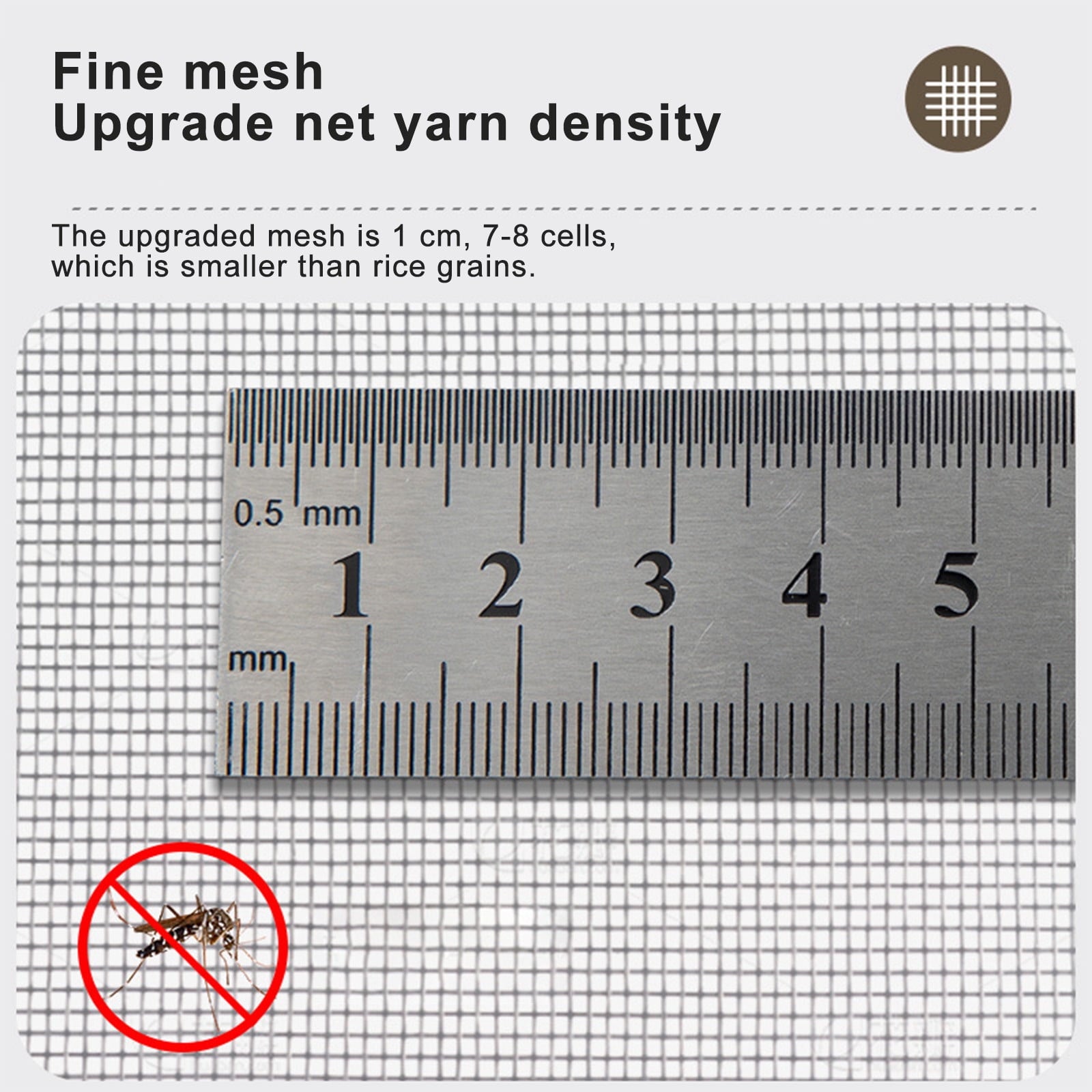 Moustiquaire autocollante pour fenêtre, moustiquaire anti-insectes avec fermeture éclair, maille fine pour fenêtre, 130 x 150 cm, blanc - 7