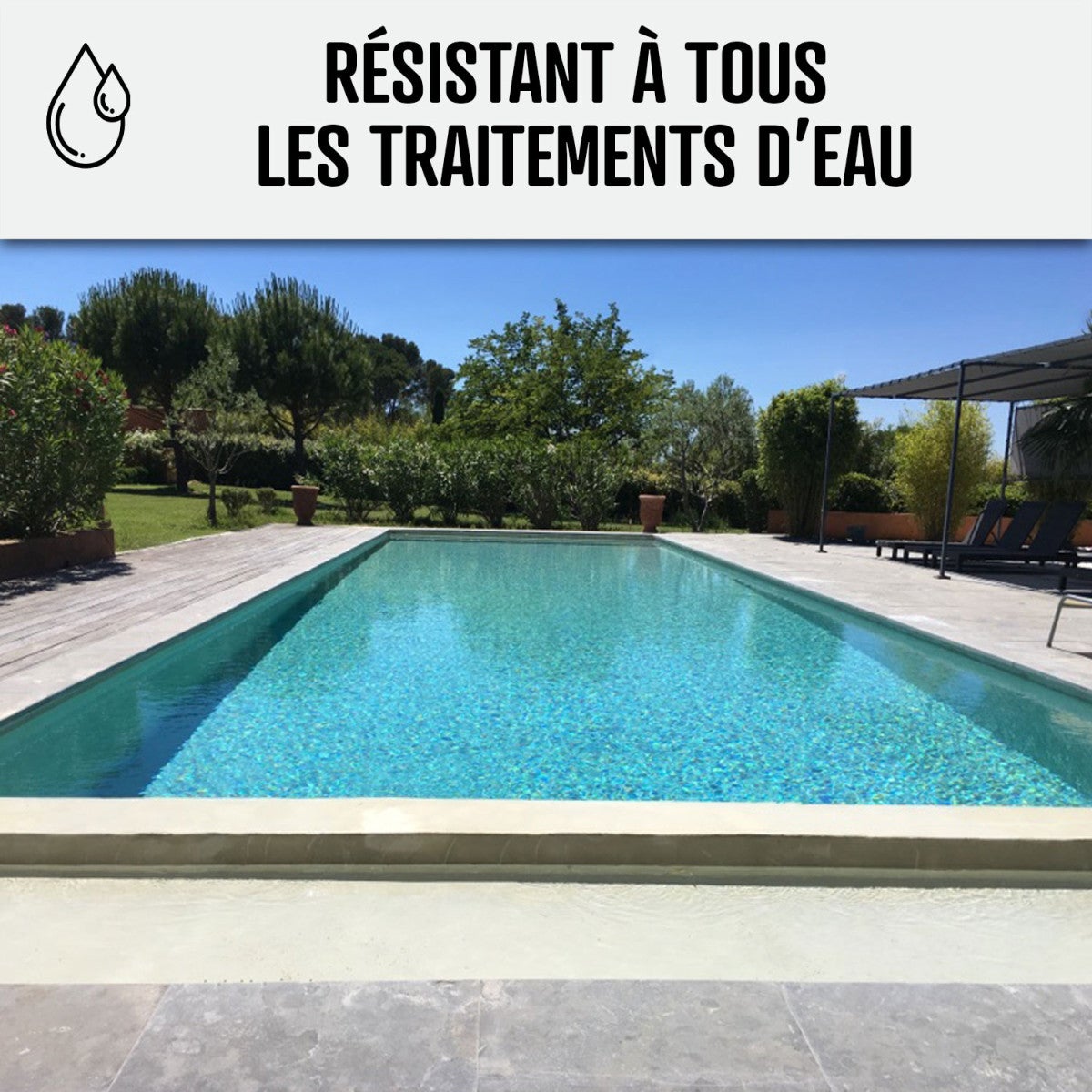 Enduit piscine, enduit de cuvelage, enduit hydrofuge pour étanchéité piscine - 25 kg Blanc - ARCANE INDUSTRIES - 5