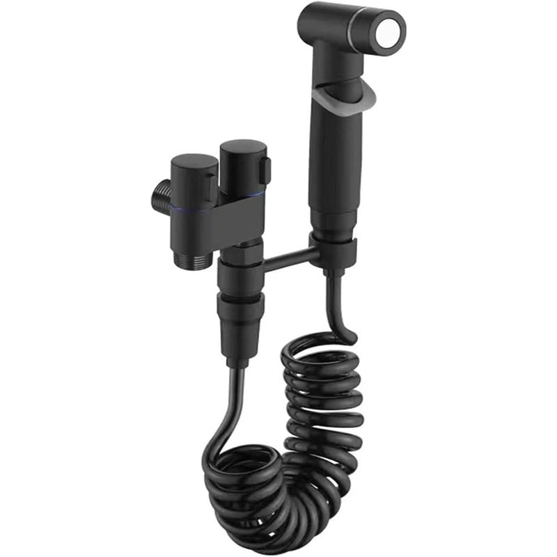 Spryskiwacz bidetowy – Spryskiwacz przenośny – Do czyszczenia muszli klozetowej (czarny)