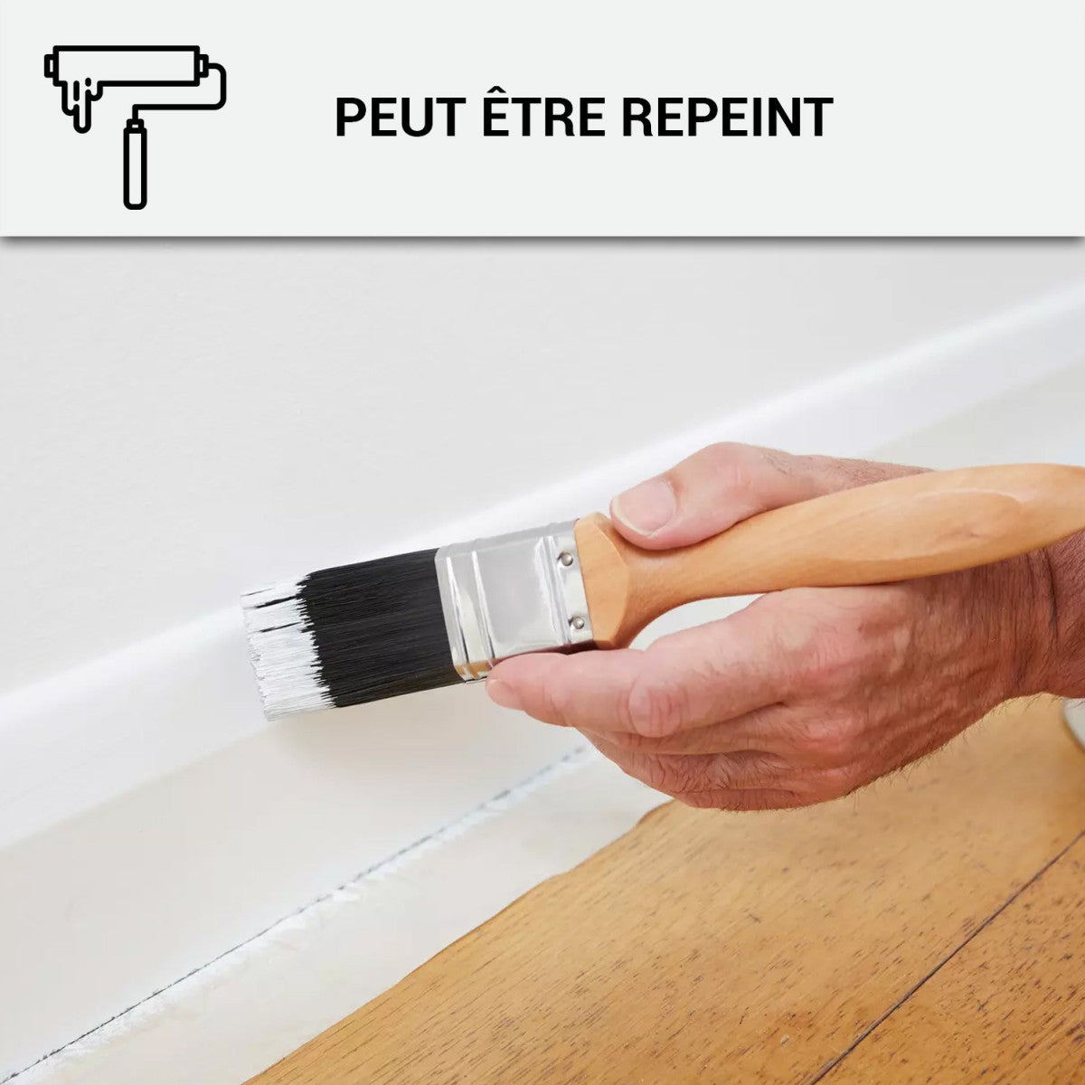Mastic Colle Plinthes bois, carrelages, parquet, marches : ARCAMASTIC JOINT ET COLLE Blanc - 290 ml x 12 - ARCANE INDUSTRIES - 4
