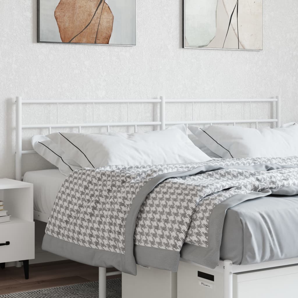 Maison exclusive - cabecero de metal blanco 160 cm