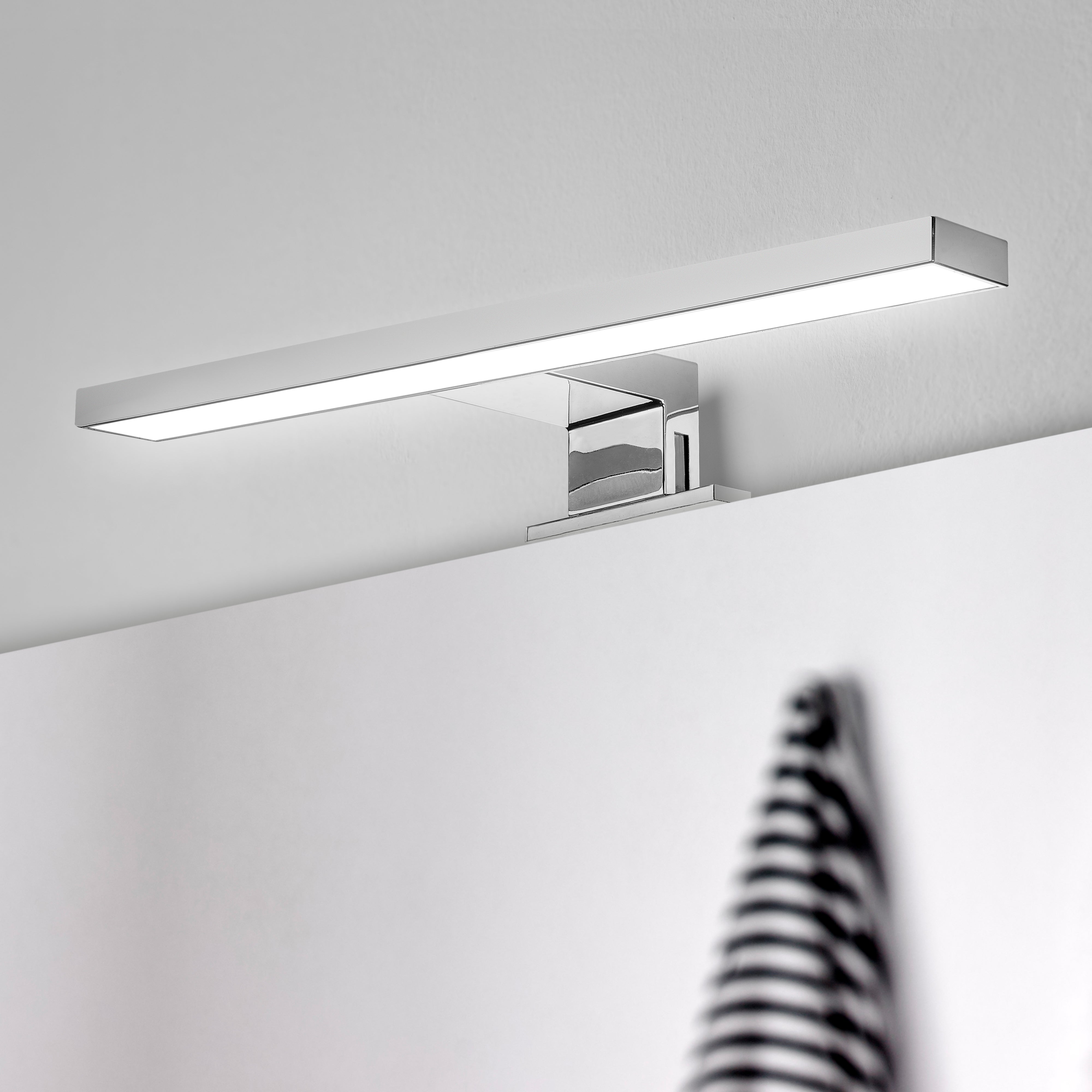 Emuca Spot LED pour miroir de salle de bain Virgo (AC 230V 50Hz), 6 W, Chromé, Plastique - 2