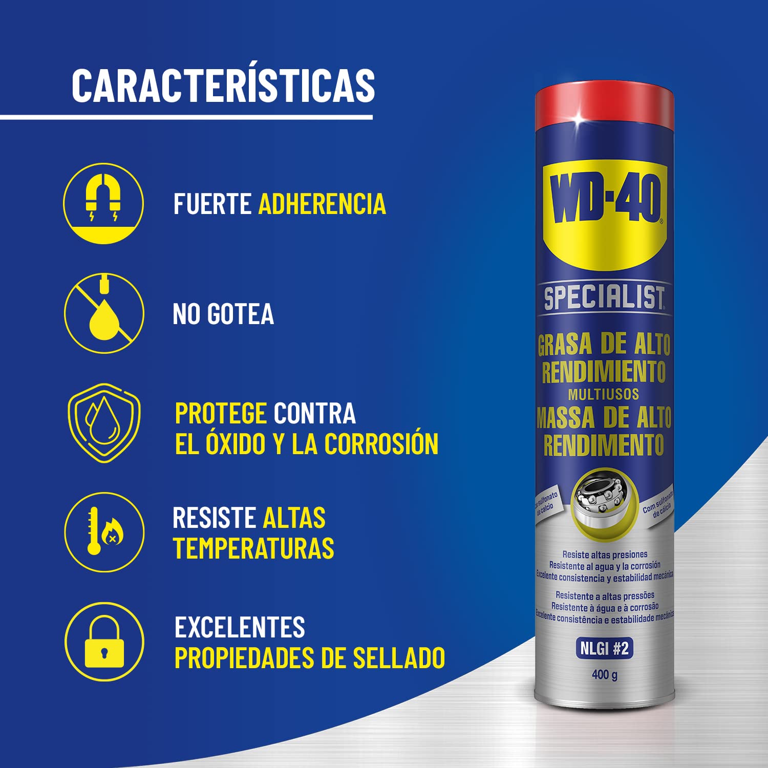 WD40 SPRAY GRASA ALTO RENDIMIENTO CARTUCHO 400G - 4