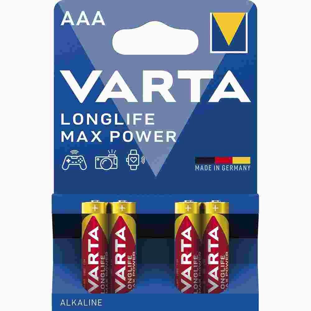 4 Piles LongLife VARTA AAA Max Power Alcaline - 6