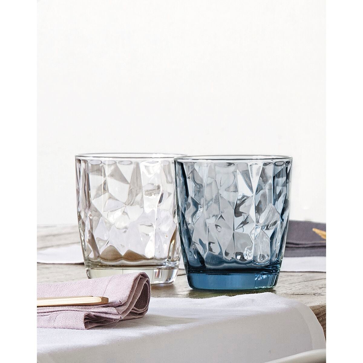 Bormioli Rocco Diamond Cooler - Set di 6 Bicchieri in Vetro Trasparente