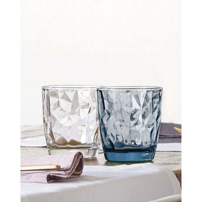 Bormioli Rocco Diamond Cooler - Set di 6 Bicchieri in Vetro Trasparente Bormioli Rocco Diamond Cooler - Set di 6 Bicchieri in Vetro Trasparente