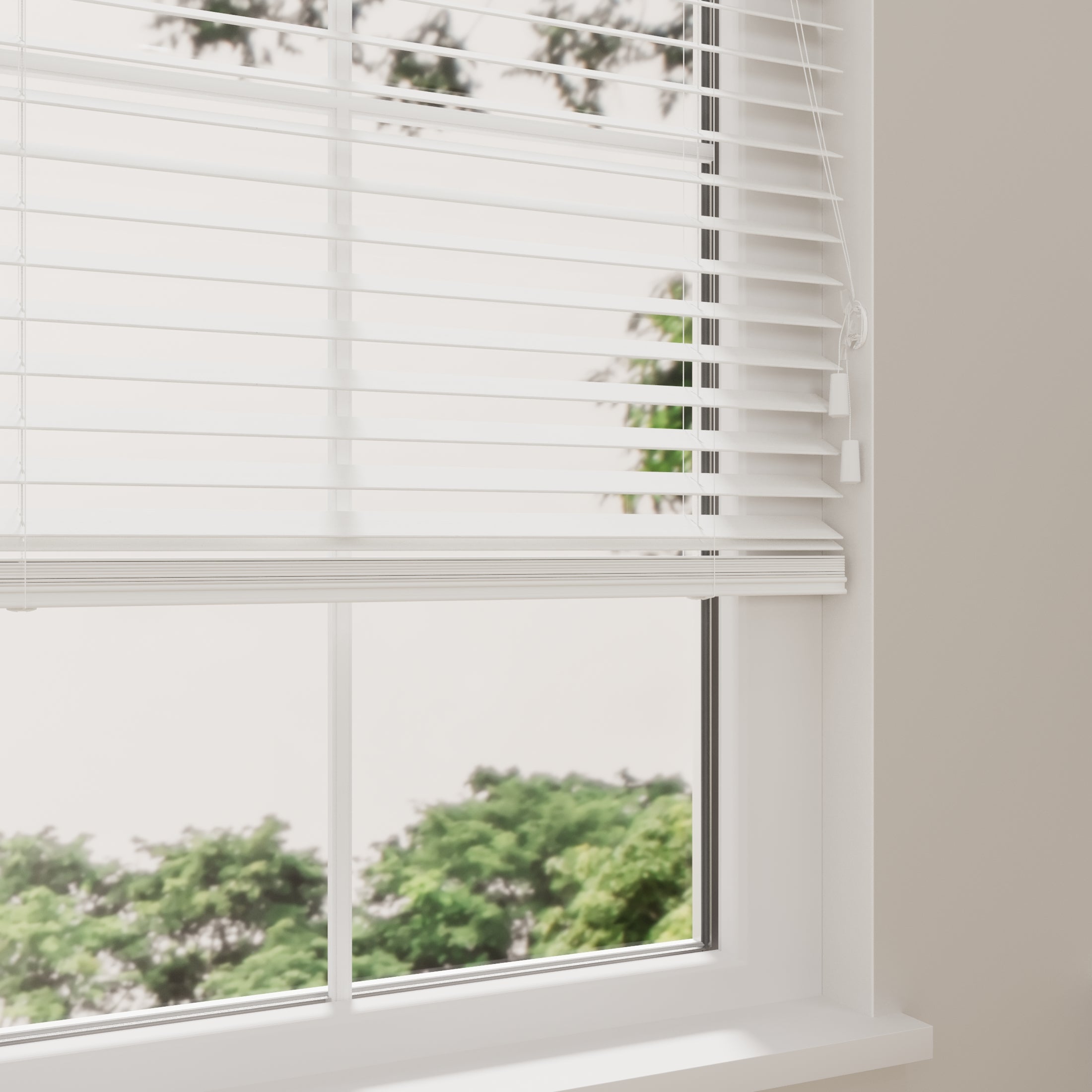 DTCH® Store Vénitien en Bois Essence 70 x 240 cm (LxH) - 50 mm - Blanc - Tailles de 50 à 250 cm de large - 8