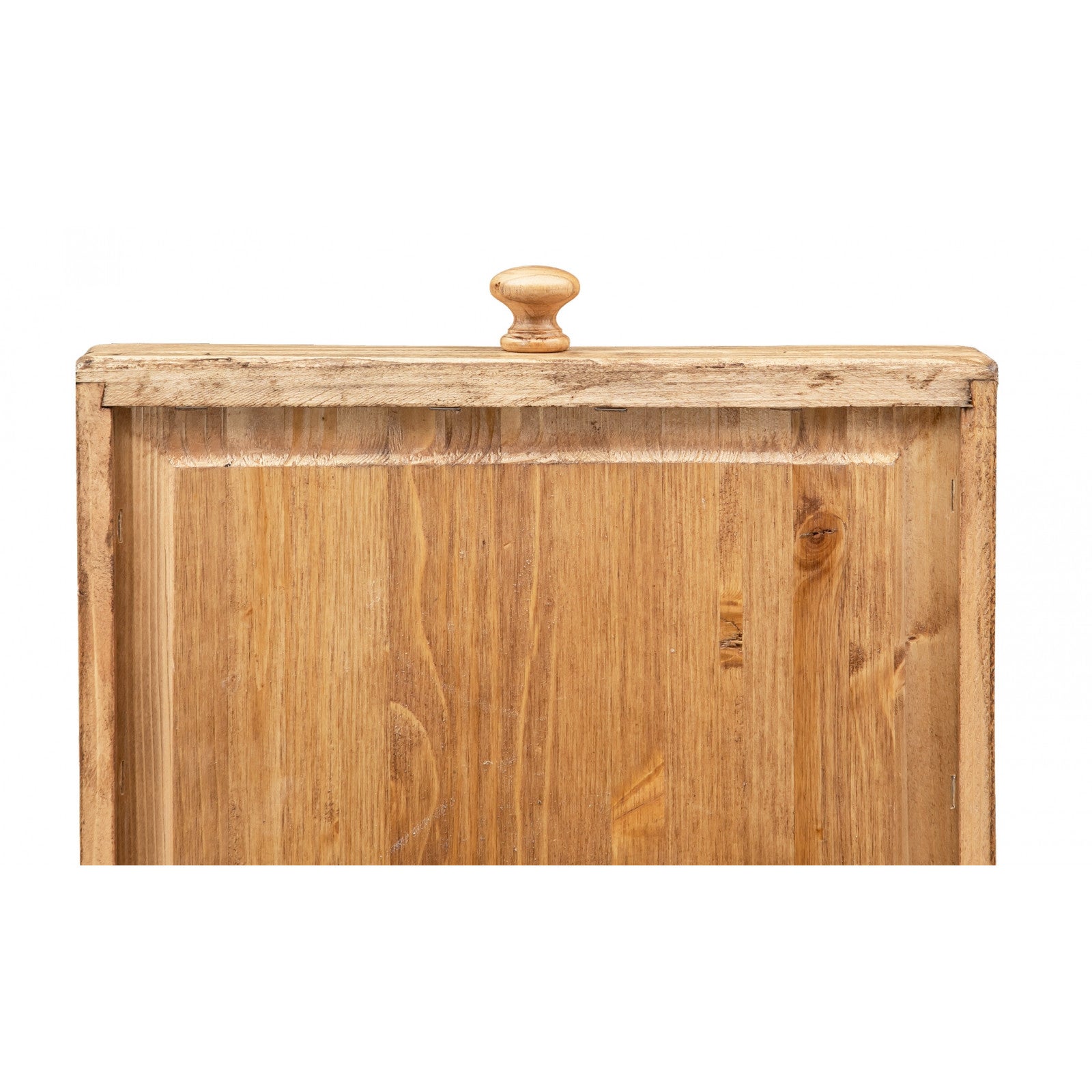 BISCOTTINI Bureau en Tilleul Massif - Bureau d'Ordinateur Finition Noyer Antique - Bureau d'Angle pour Salon et Chambre - 120x80 - 6