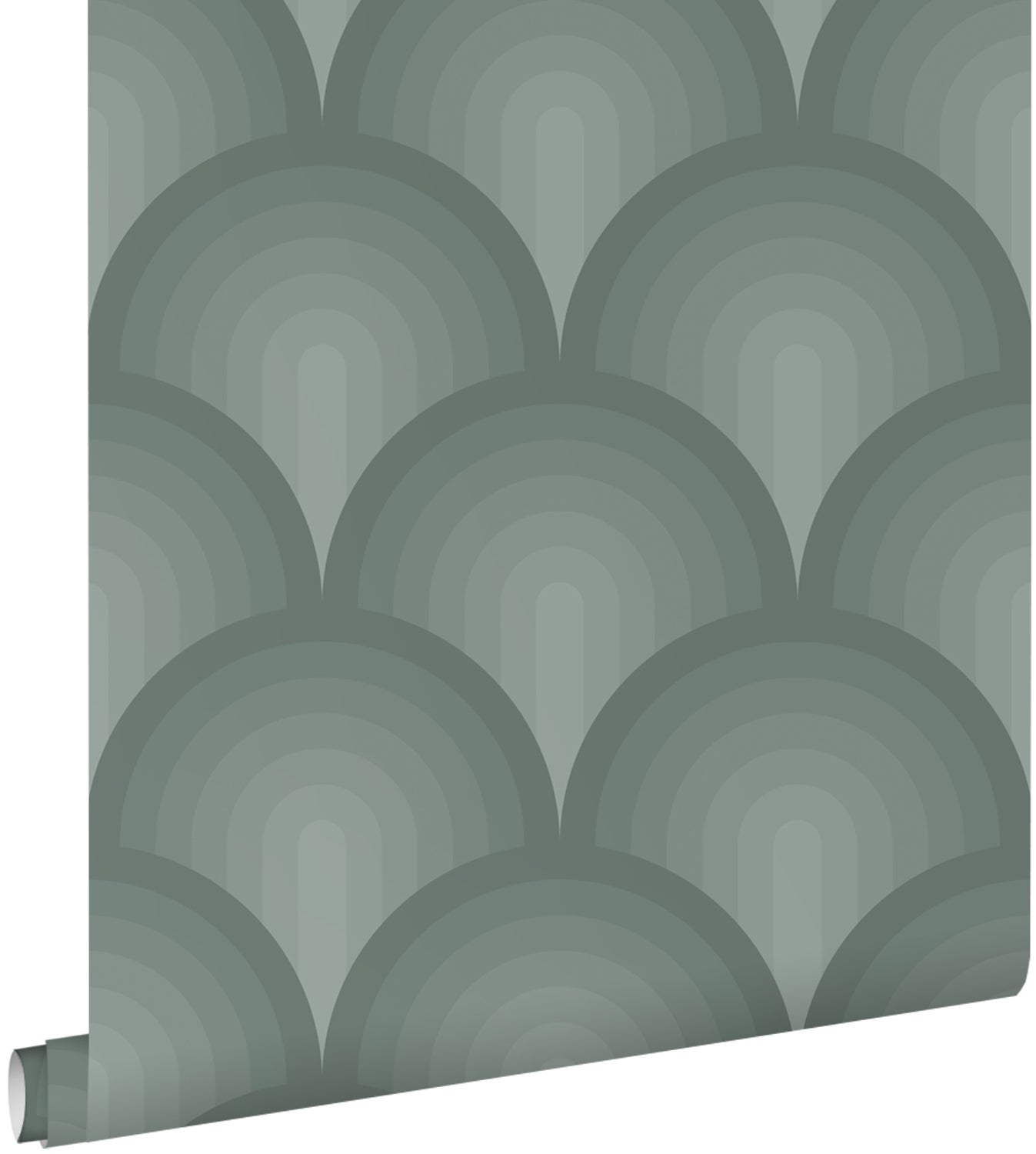 Tapeta Motyw 3D seledynowym - 50 x 900 cm - ESTAHOME