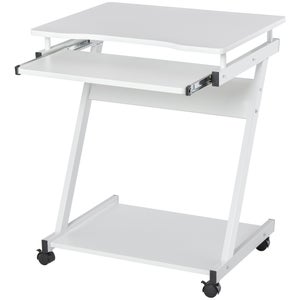 Vassoio per Tastiera ergonomico sotto la scrivania con cassetti Estraibili con Piattaforme per Mouse per Supporto da Polso Bianco (65 * 30 cm