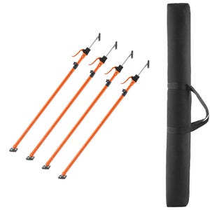 CAAGGMM Etais Telescopique, 2 Pièces 31 à 59 cm Etai Telescopique Reglable, Support Montage Télescopiques, Capacité de Charge 40 kg, pour Atelier Maison Garage, Jaune