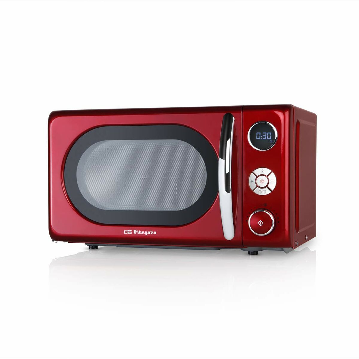 Kuchenka mikrofalowa Orbegozo MIG 2042 700 W grill 900 W czerwony retro