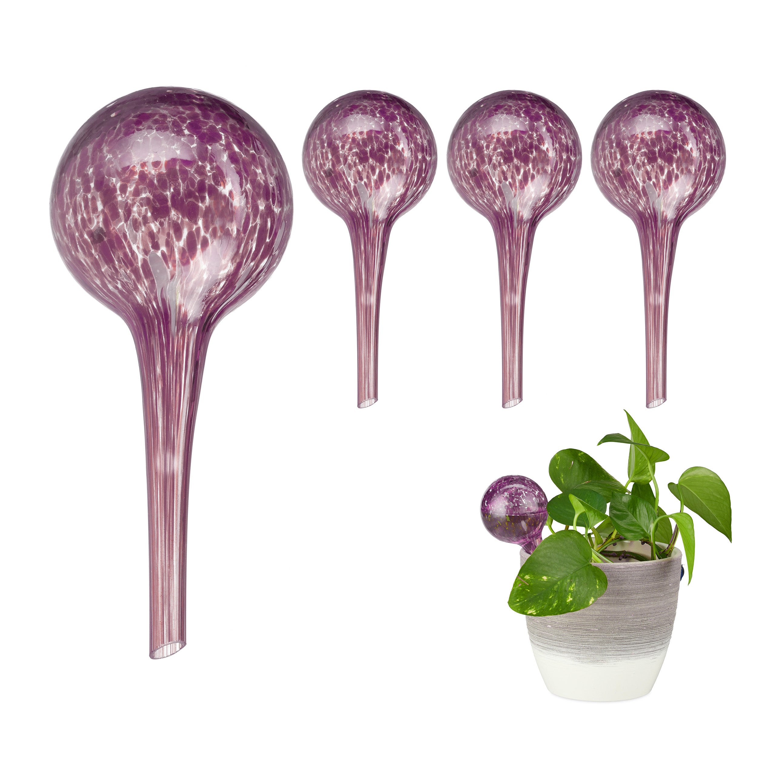 3pcs Globes D'arrosage De Plantes, Insert De Jardinière Auto-arrosante