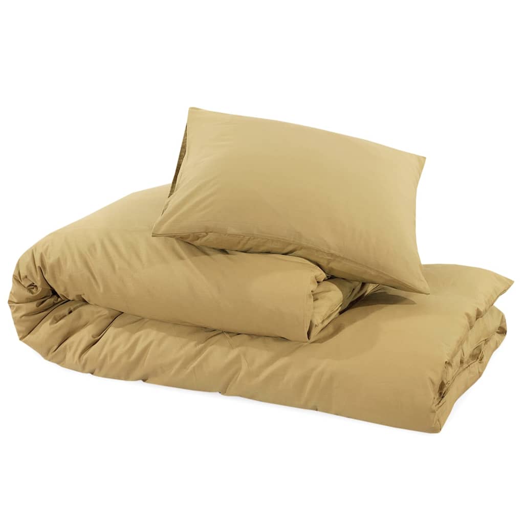 Ensemble de housse de couette Taupe 220x240 cm Microfibre - 6