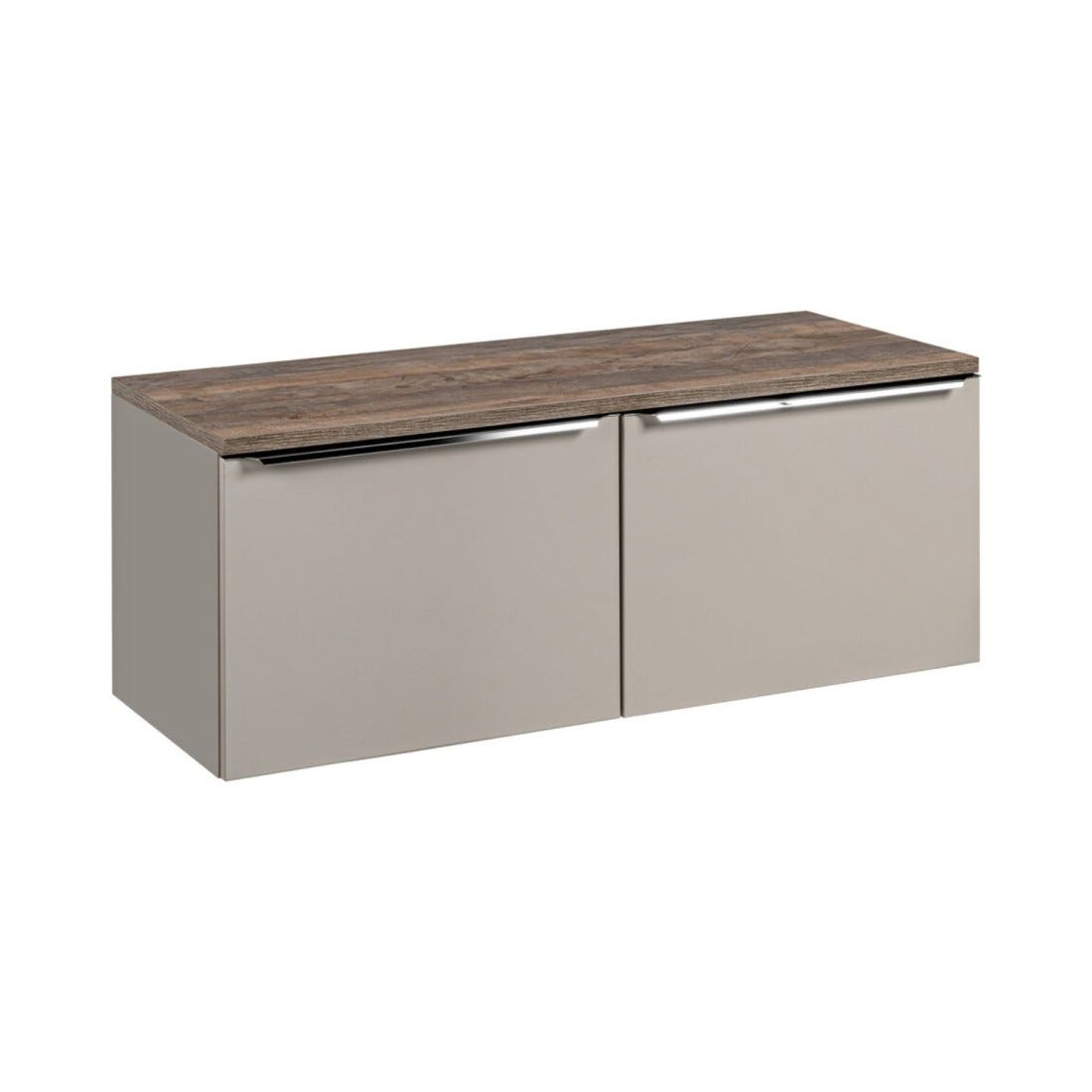 Set da bagno VANTA color taupe: mobile sottolavabo 120cm + piano lavabo ...