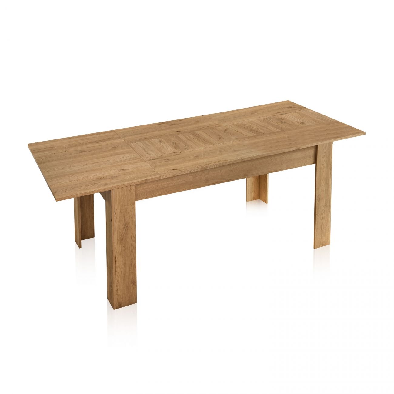 Mesa de comedor extensible Kana Roble Nude 140–200 x 75 x 90 cm - 7