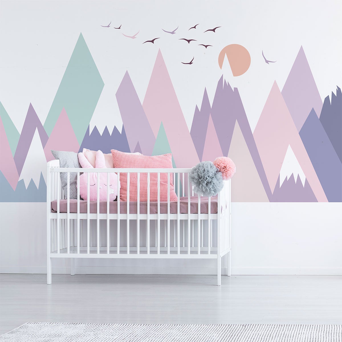 Adesivo bambino di montagna scandinavo monika - Sticker adesivo - adesivi murali - 90x135cm - 3