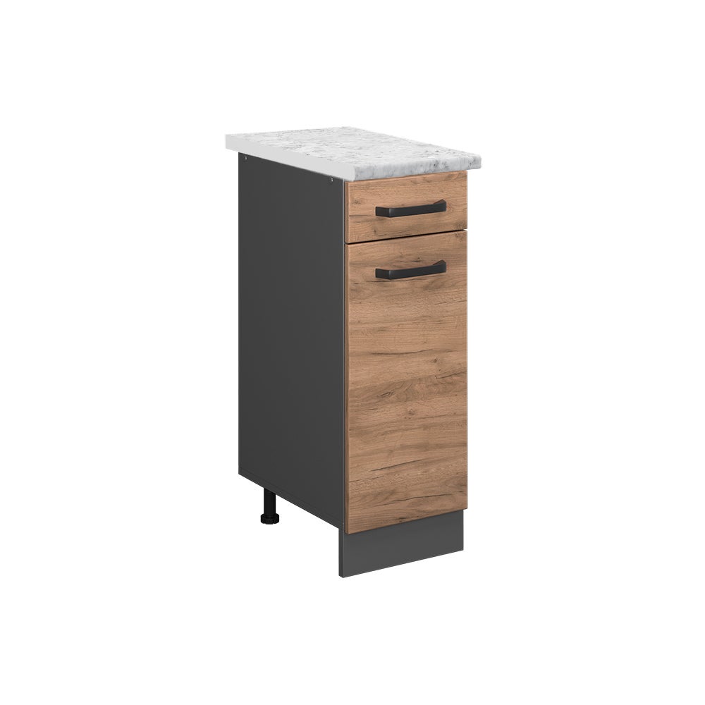 Vicco Szafka dolna do kuchni R-Line, Złoty dąb energetyczny, 30 cm BR Marmur