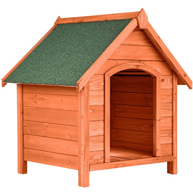 TECTAKE Casota de cão Fabricado em madeira envernizada