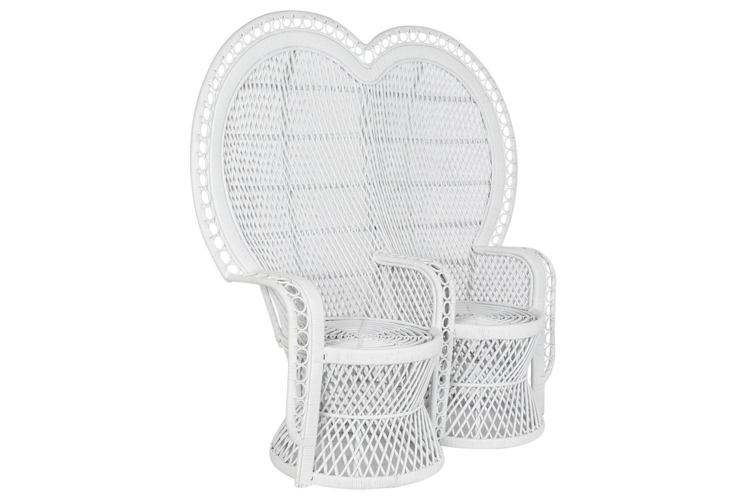 Fauteuil Ratan 157x68x145,5 2 places Blanc - 5
