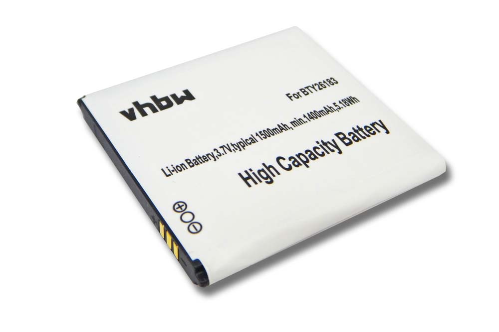 Batteria vhbw 1500mAh per Elson Mobistel Cynus F4,BTY26183 Batteria vhbw 1500mAh per Elson Mobistel Cynus F4,BTY26183