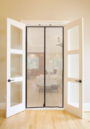 Zanzariera Magnetica Per Porte 120x235cm - Apertura Reversibile, Facile Installazione, Nero - Foto 3