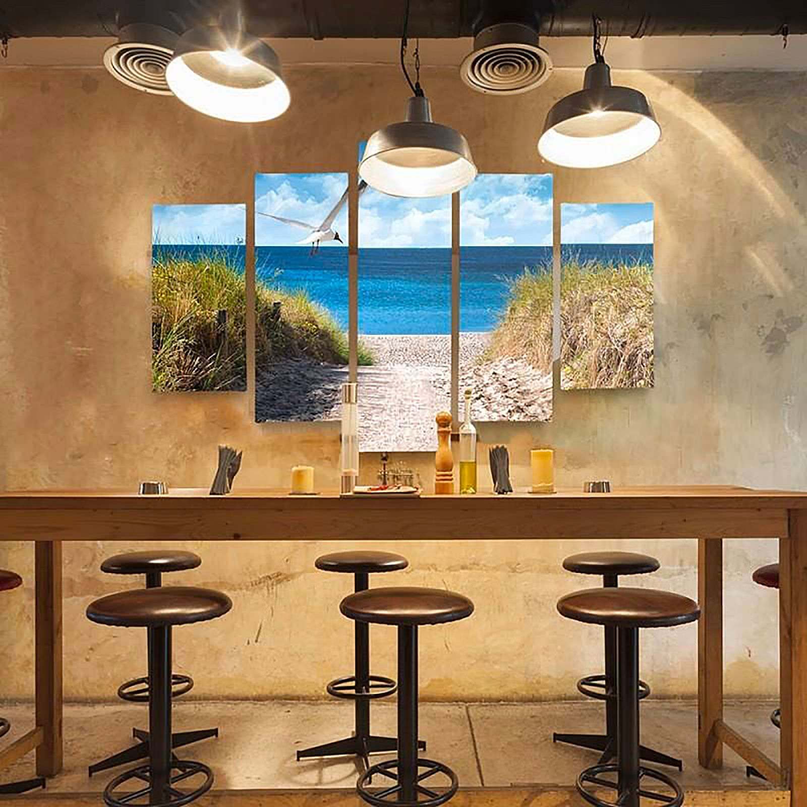 Tableau descente vers la mer - 200 x 100 cm - 3