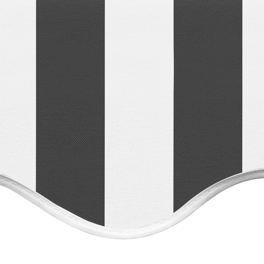 vidaXL Tessuto di Ricambio per Tenda da Sole Antracite e Bianco 300x250 cm Poliestere - 4