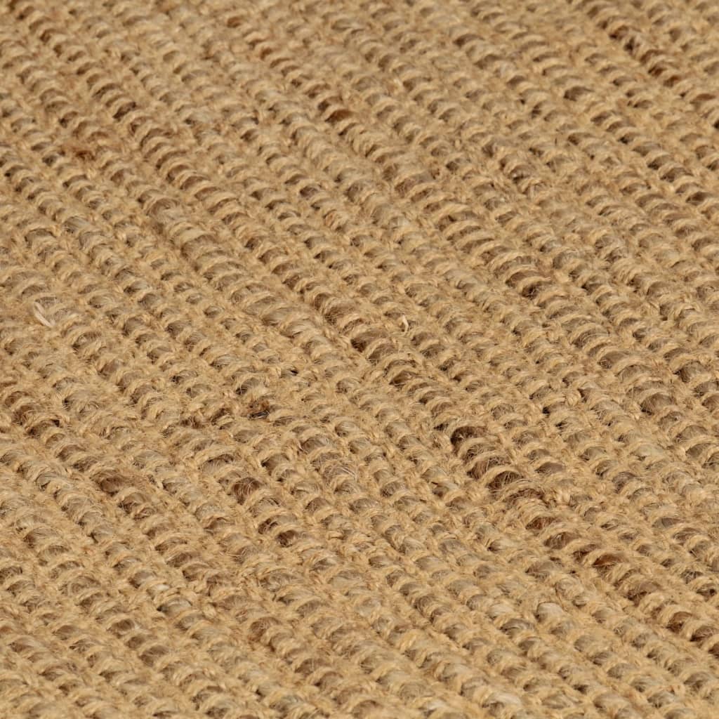 RAJRANG Tapis De Coureur Naturel 2' X 6' - Tapis De Jute Tressée Réversible Vintage