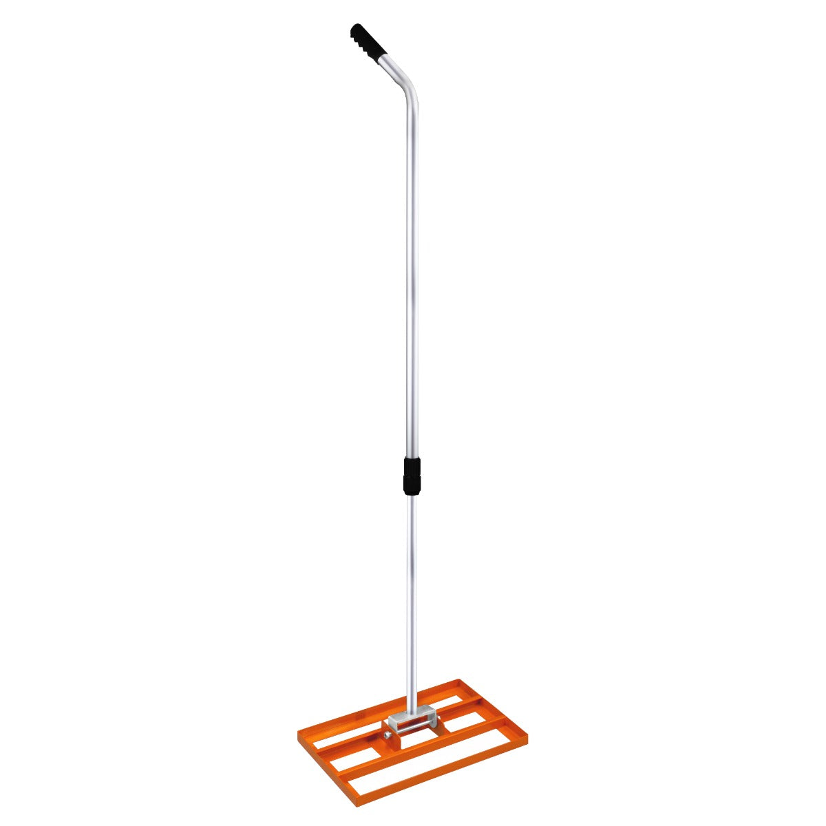 Râteau de Nivellement de Pelouse en Acier Galvanisé Orange 50 cm Largeur Manche Extensible Jusqu'à 190cm - Parfait pour - 6
