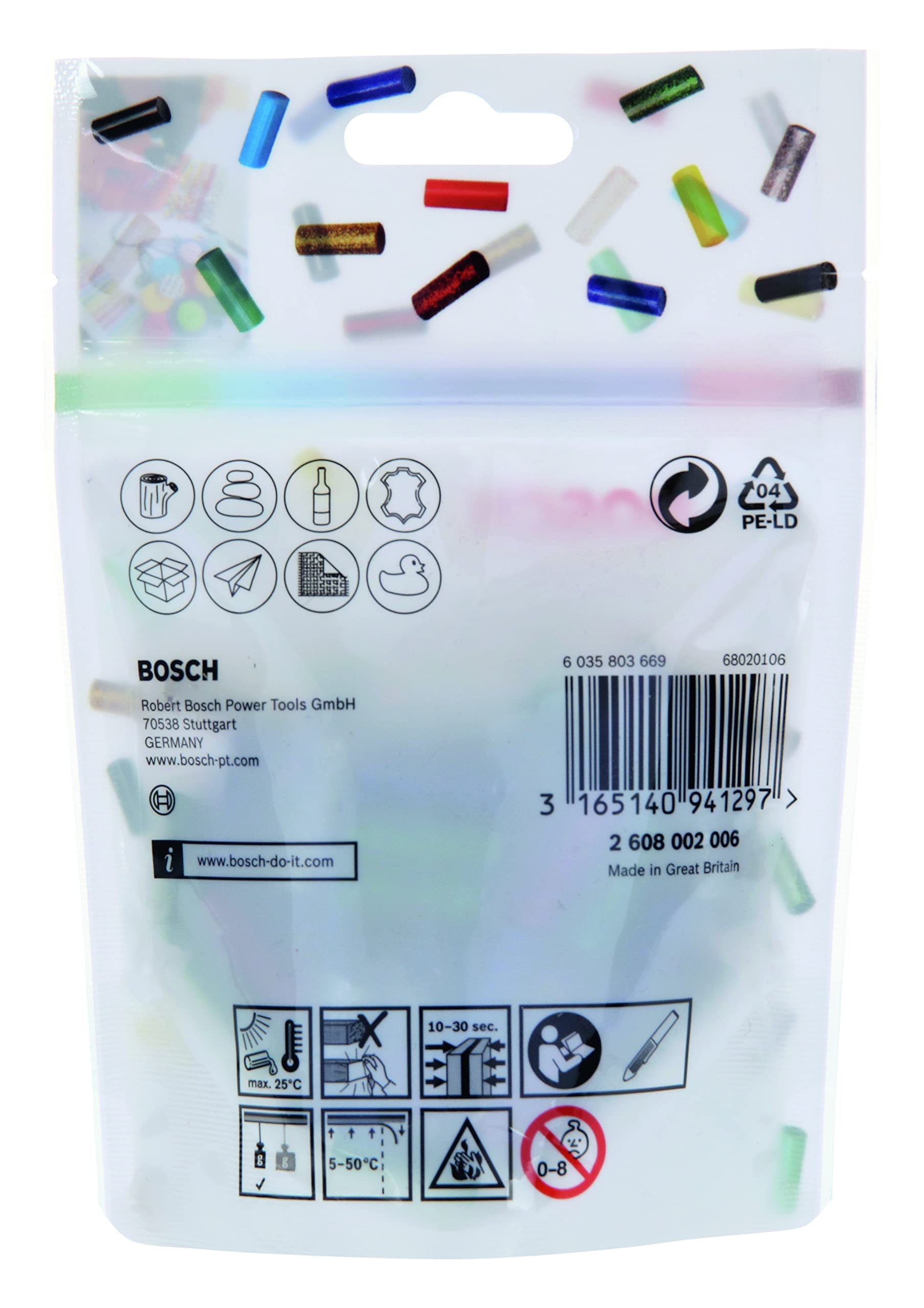 Bosch 70x Laski kleju Gluey Brokat-Mix - 2608002006 - 3