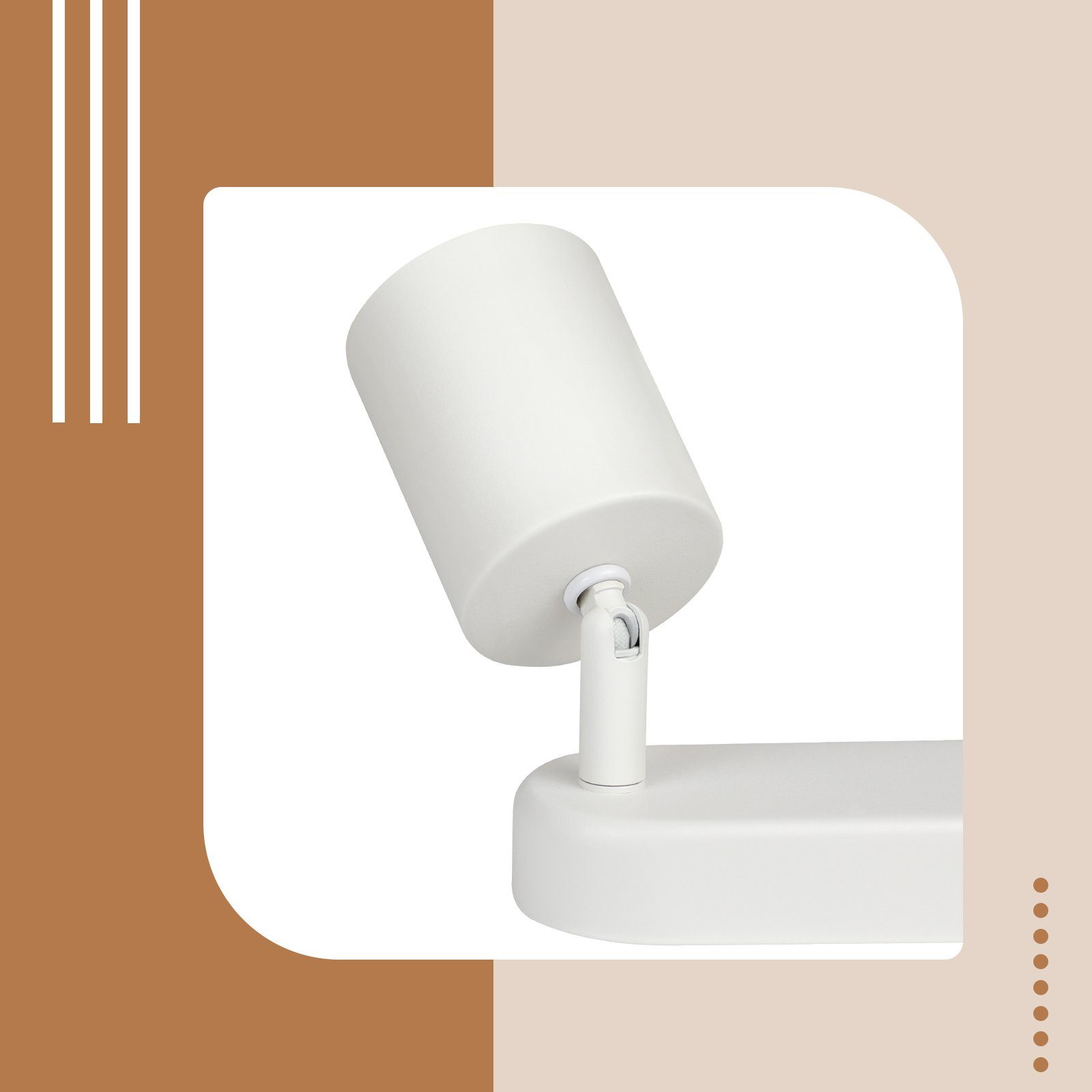 NETTLIFE 4 Focos de Techo GU10 de diseño moderno Orientables en color blanco para salón pasillo dormitorio comedor cocina - 6