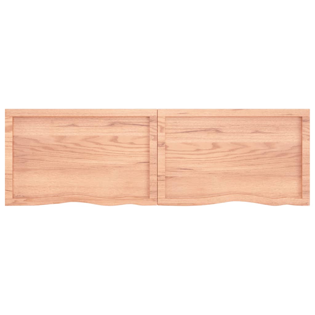 Comptoir de salle de bain | Meuble de salle de bain marron 160x50x(2-4) cm bois traité CFW50647 - 7