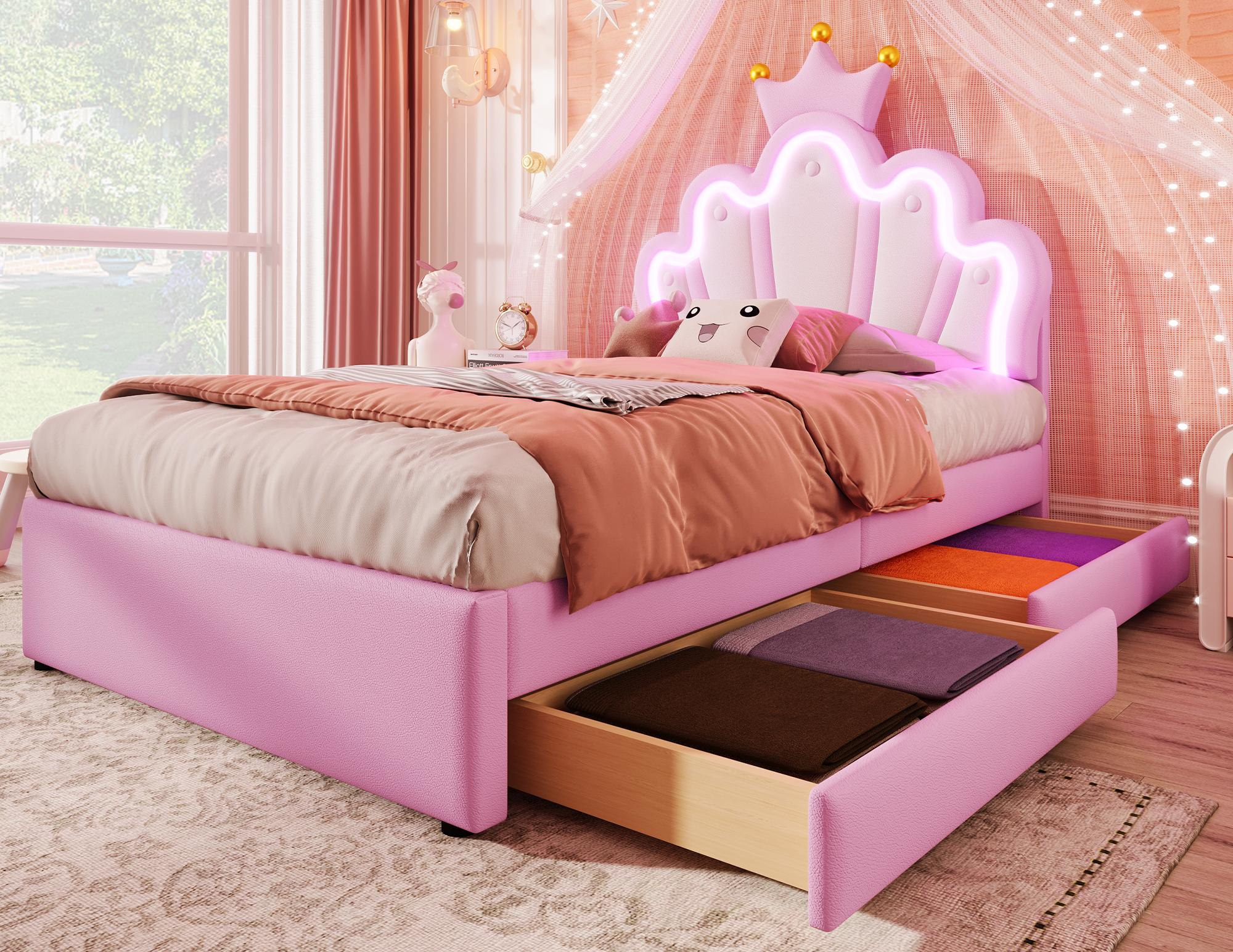 Letto Singolo Imbottito Per Bambini 90 X 200 Cm Con Testiera A Forma Di Orso Con Rete A Doghe In Legno Pu 82617351