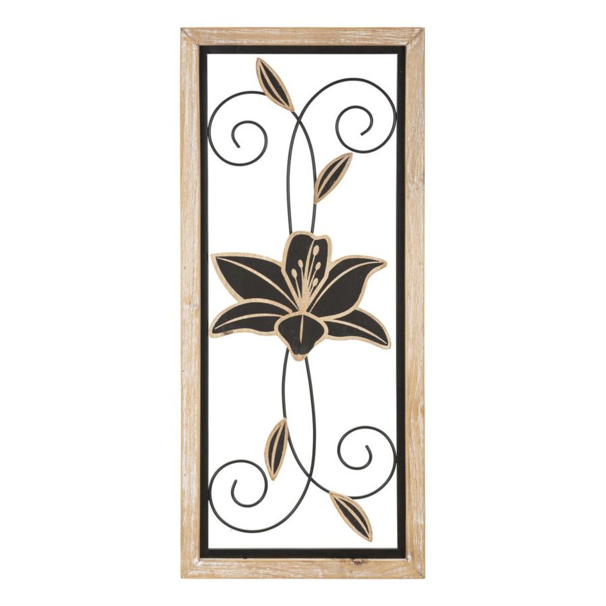 Metalowa Dekoracja 3D Kwiaty 48, Metal, Brązowy, Seven Design