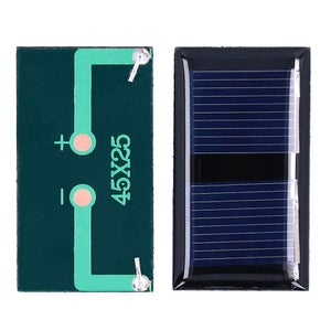 Lot De 10 Mini Panneaux Solaires 5V 30mA - 53x30 Mm - Pour Projets DIY, Modélisme, Charge Petits Appareils