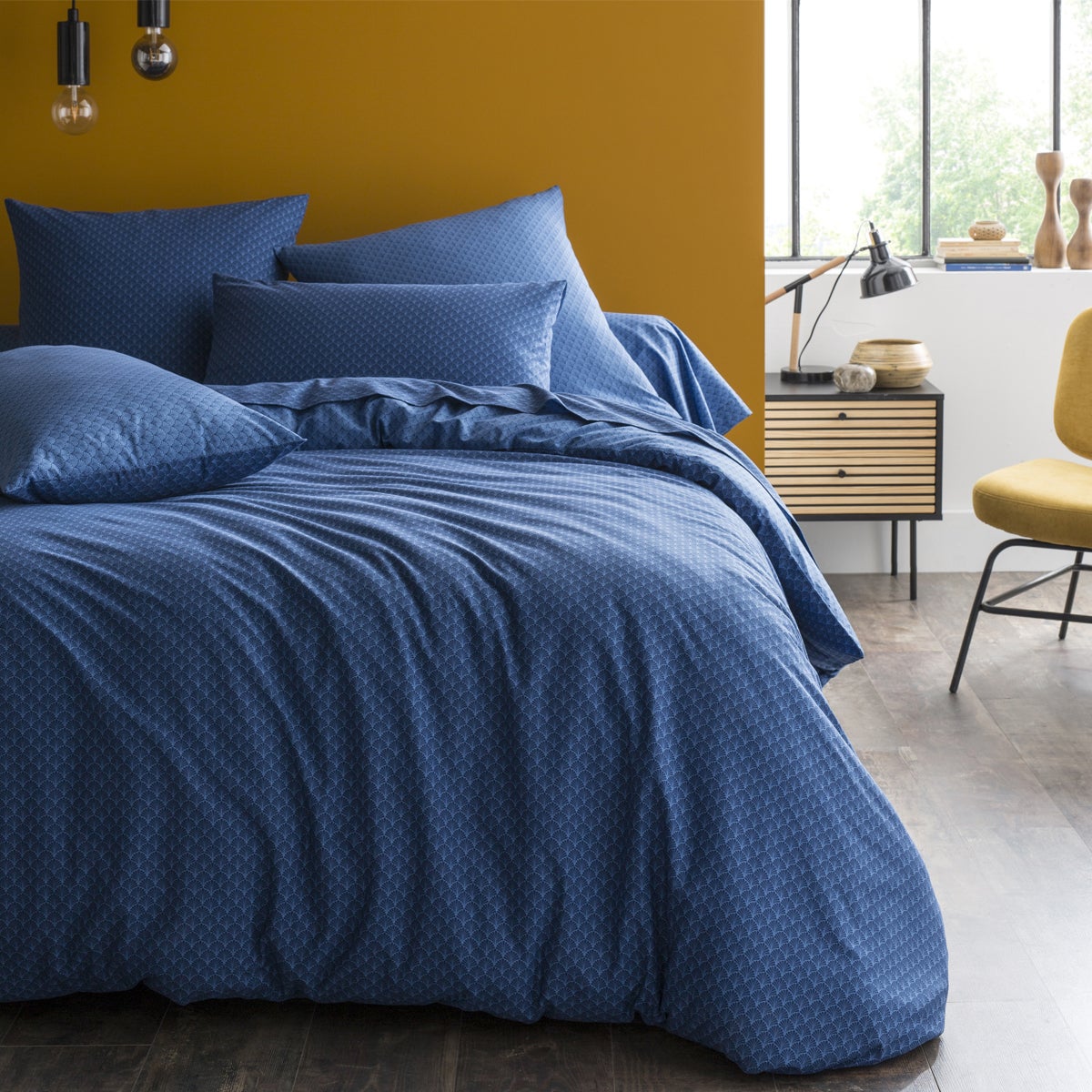 Drap plat imprimé en viscose de bambou, CAMILLE - 2