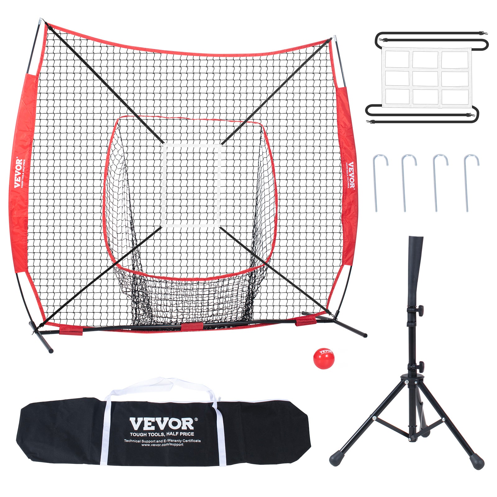 VEVOR Filet d'Entraînement de Baseball Softball 244x211 cm, Filet pour ...