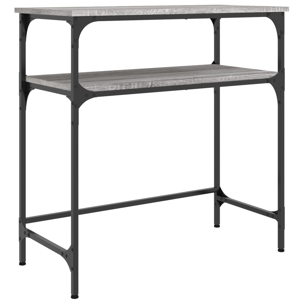 Table console sonoma gris 75x35,5x75 bois d'ingénierie | Leroy Merlin
