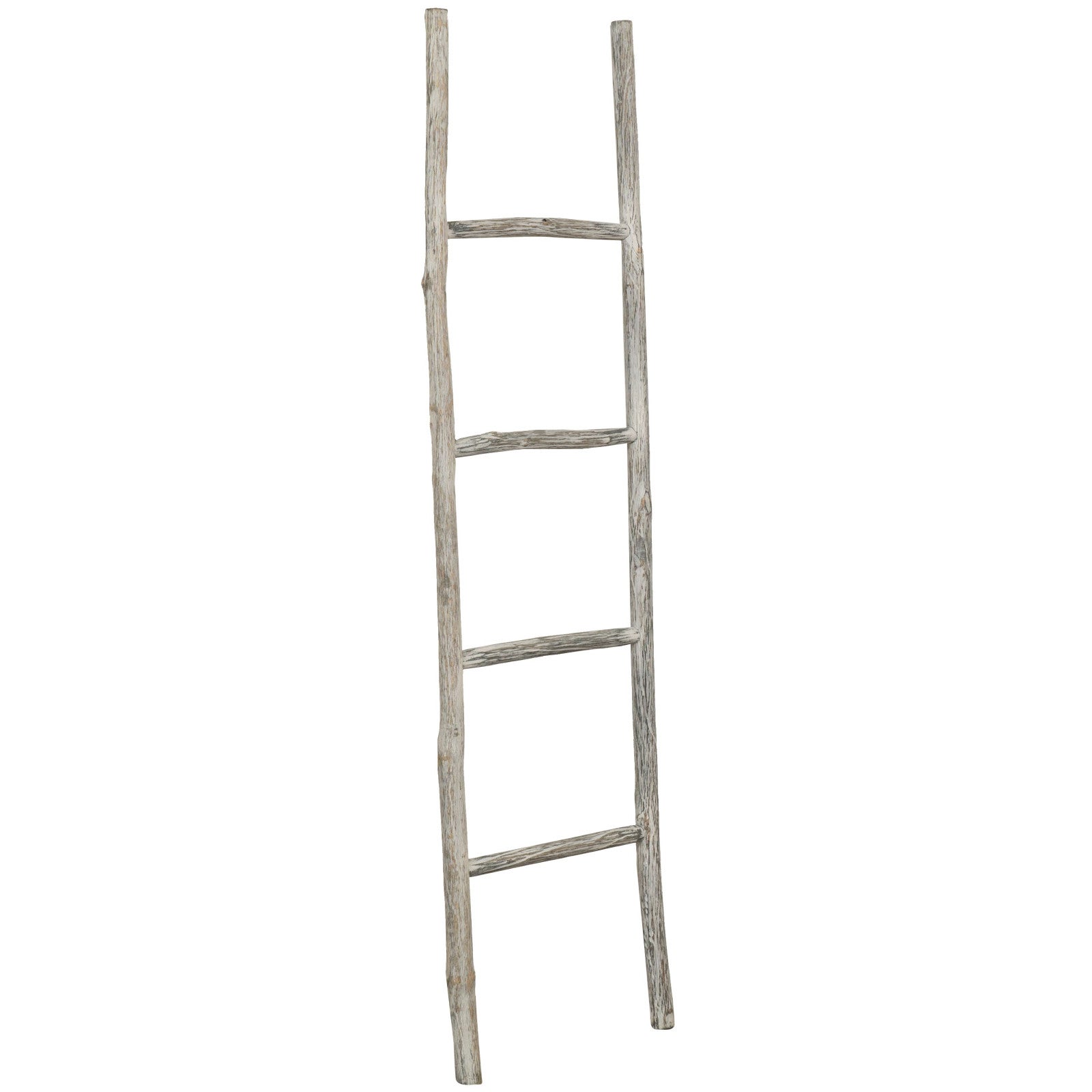 Échelle Porte-serviettes En Bois 39x7x132 Cm - Escalier Décoratif Pour Salle De Bain Ou Salon - Porte-serviettes Mural Sans Installation